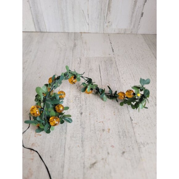 Lemax garland pumpkin string mini village accessory Halloween - Picture 2 of 6